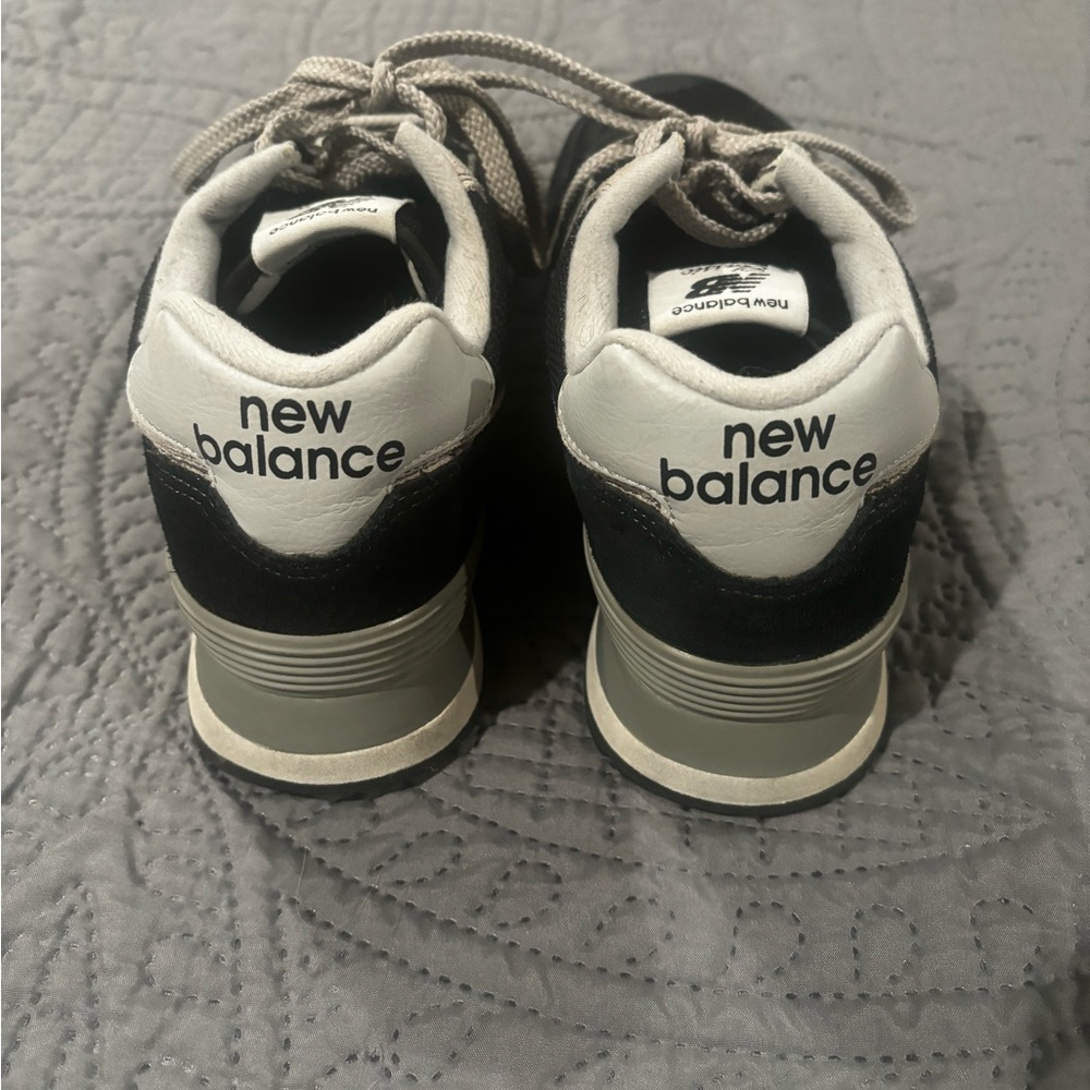 New Balance Black and Gray Retro Runner Sneakers - Picture 2 of 7
